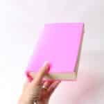 Zaščitni raztegljivi ovitek za knjigo - Roza - slika 3