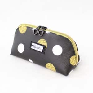 Peresnica FABUOLOSA - črna z zlatimi in belimi pikami