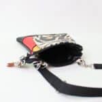 Torbica Barcelona - rdeče črna - slika 3