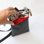 Torbica Barcelona - rdeče črna - slika 4