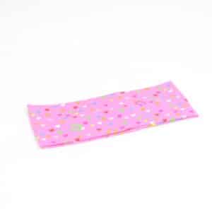 Trak za ušesa - Srčki in podkvice na roza