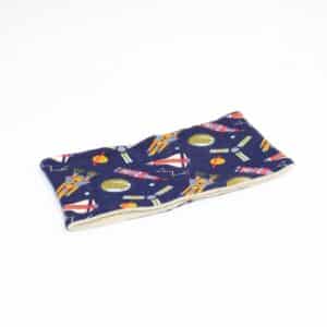 Trak za ušesa podložen, rakete na temno modri