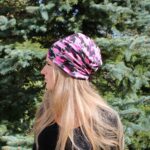 Dvostranska kapa - Maskirna roza, vijola, črna/črna - slika 3