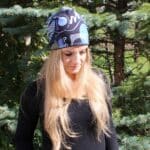 Dvostranska kapa - Potisk v modrih odtenkih na temno modri/temno modra - slika 3