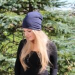 Dvostranska kapa - Potisk v modrih odtenkih na temno modri/temno modra - slika 5