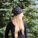 Dvostranska kapa - Črna z zlatim potiskom/črna - slika 3