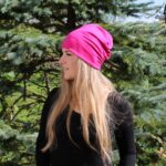 Dvostranska kapa - Abstraktno barvita/ciklamna - slika 5