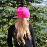 Dvostranska kapa - Abstraktno barvita/ciklamna - slika 6