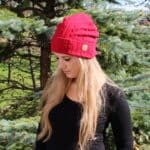 Beanie zimska kapa - rdeča