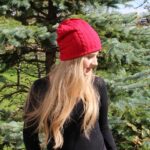 Zimska kapa - Pletivo kitke rdeča - slika 2