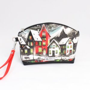 Toaletna torbica FLETNA - Zasnežena vasica