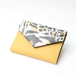 Unikatna ženska denarnica ŠANI- Zenf rumena s tigrčkom