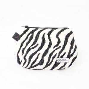 Toaletna torbica - POSEBNA Belo črna