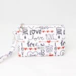 Toaletna torbica Be My Valentine - Love na beli - slika 2