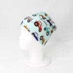 Dvostranska kapa - Traktorji na mint/mint svetlo modra