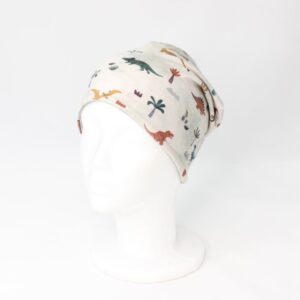 Dvostranska kapa - Dinozavri/melirano siva