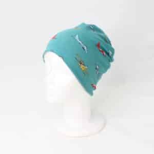 Dvostranska kapa - Avioni/melirano svetlo siva