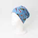 Dvostranska kapa - Rakete na svetlo modri/bež