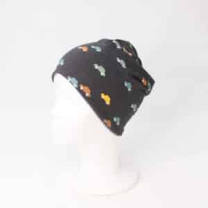 Dvostranska kapa - avtomobili na grafitno sivi/melirano siva