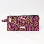 Peresnica - Črna s ciklamnim in bakrenim potiskom