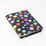 OVITEK za Potni list - Črn z barvnimi pikami