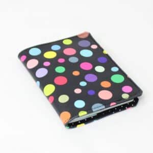 OVITEK za Potni list - Črn z barvnimi pikami