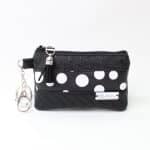 Drobižnica obesek -  Eleganca črna s pikami